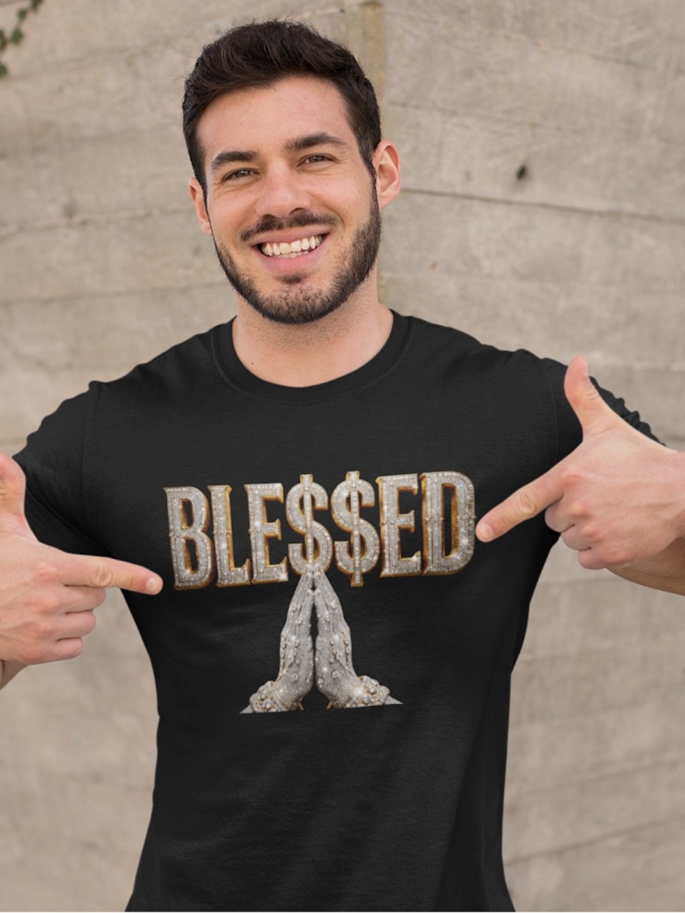 BLINGED OUT BLE$$ED T-SHIRT - Picture 8 of 15